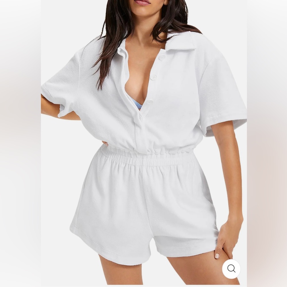 Good American White Swim Coverup